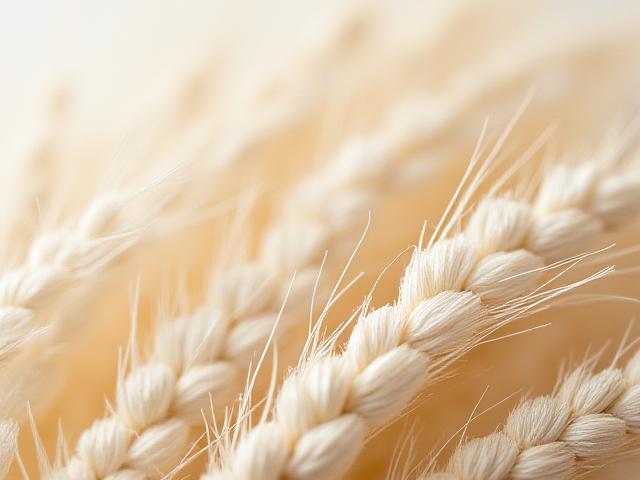 Nærbilde av håndvevde bærekraftige stoffer